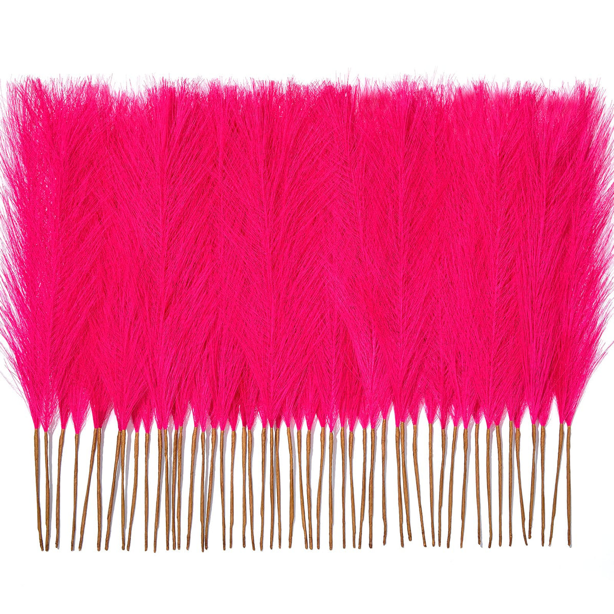 50PCS Blush Pink Pampas Grass, 17in Fluffy Boho Feathers Decor