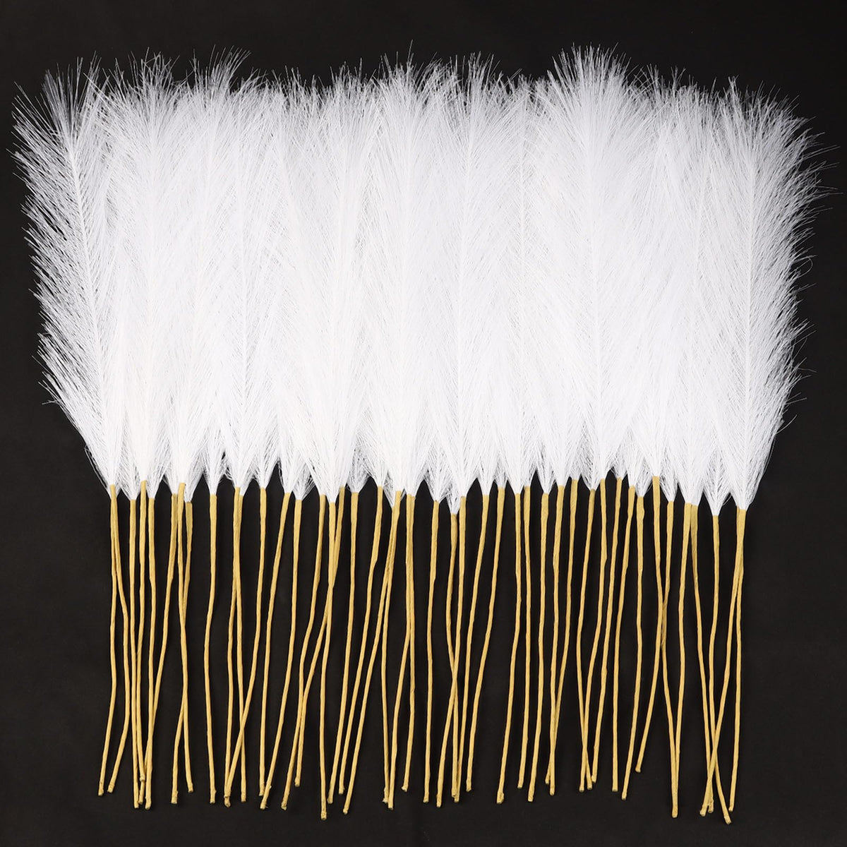 30pcs Pampas Grass Decor,21" Artificial Pompous Grass Bulk,Small Vase Filler Pompas Grass for Home Wedding Living Room Wall Party Decoration (Beige,Light Brown, 21 Inch 30 Pcs)