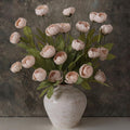 6 Pcs 27" Faux Silk Peony Artificial Fall Flowers Stems for Vase (Orange)