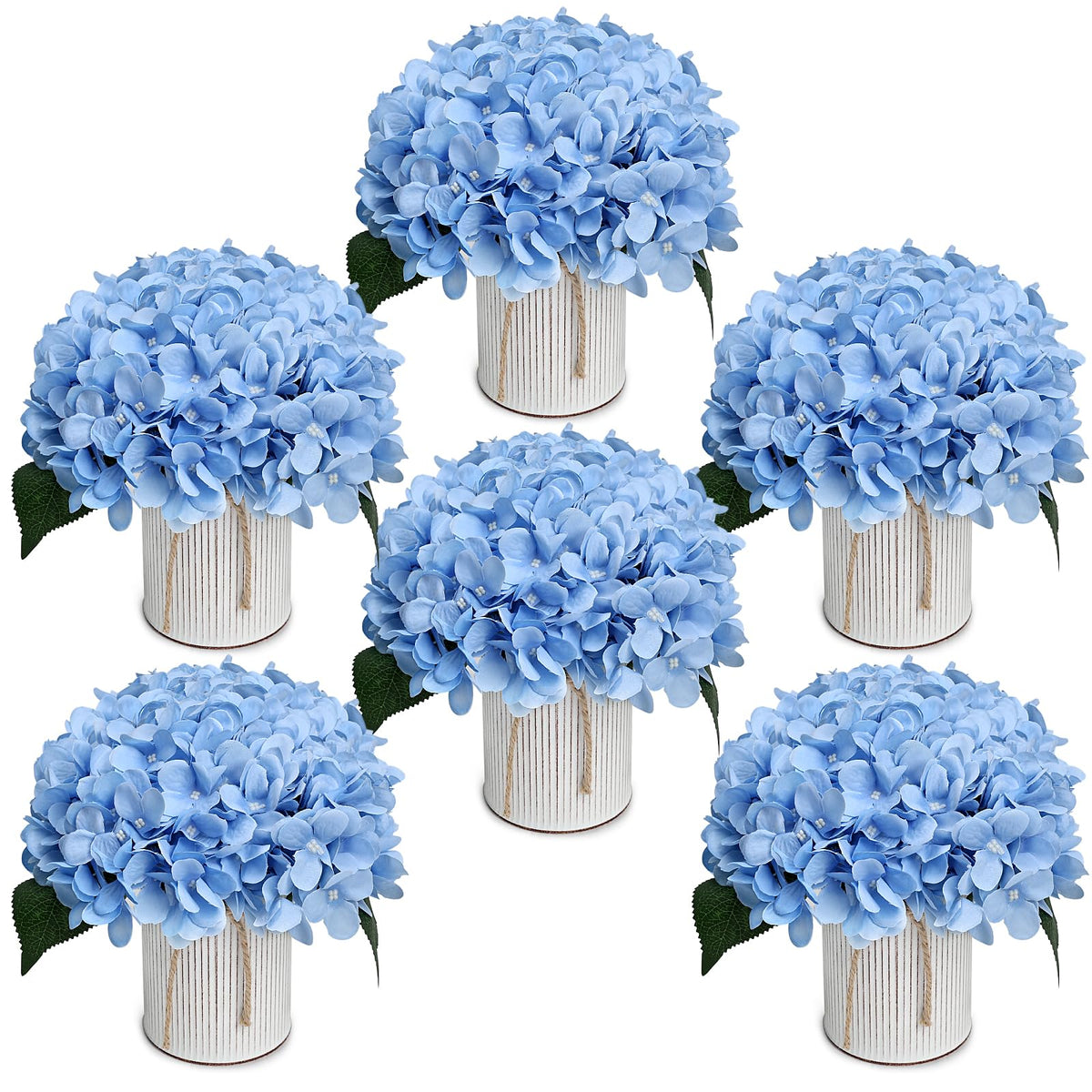 Deep Pink Flower Table Centerpieces - Set of 6