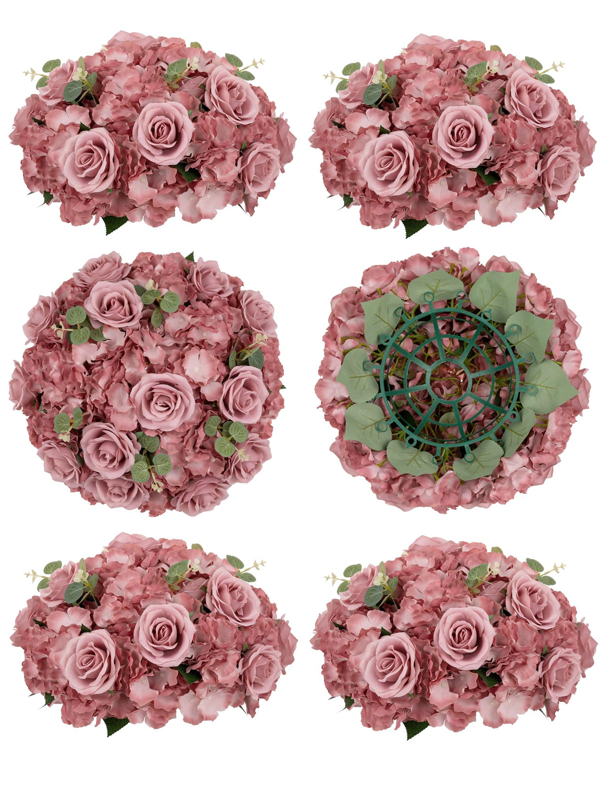 BLOSMON Wedding Flower Ball Centerpieces for Tables, 10 Pcs, White, Large