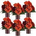 Zeyune 6 Set Artificial Centerpiece, Purple,White, Stylish Style