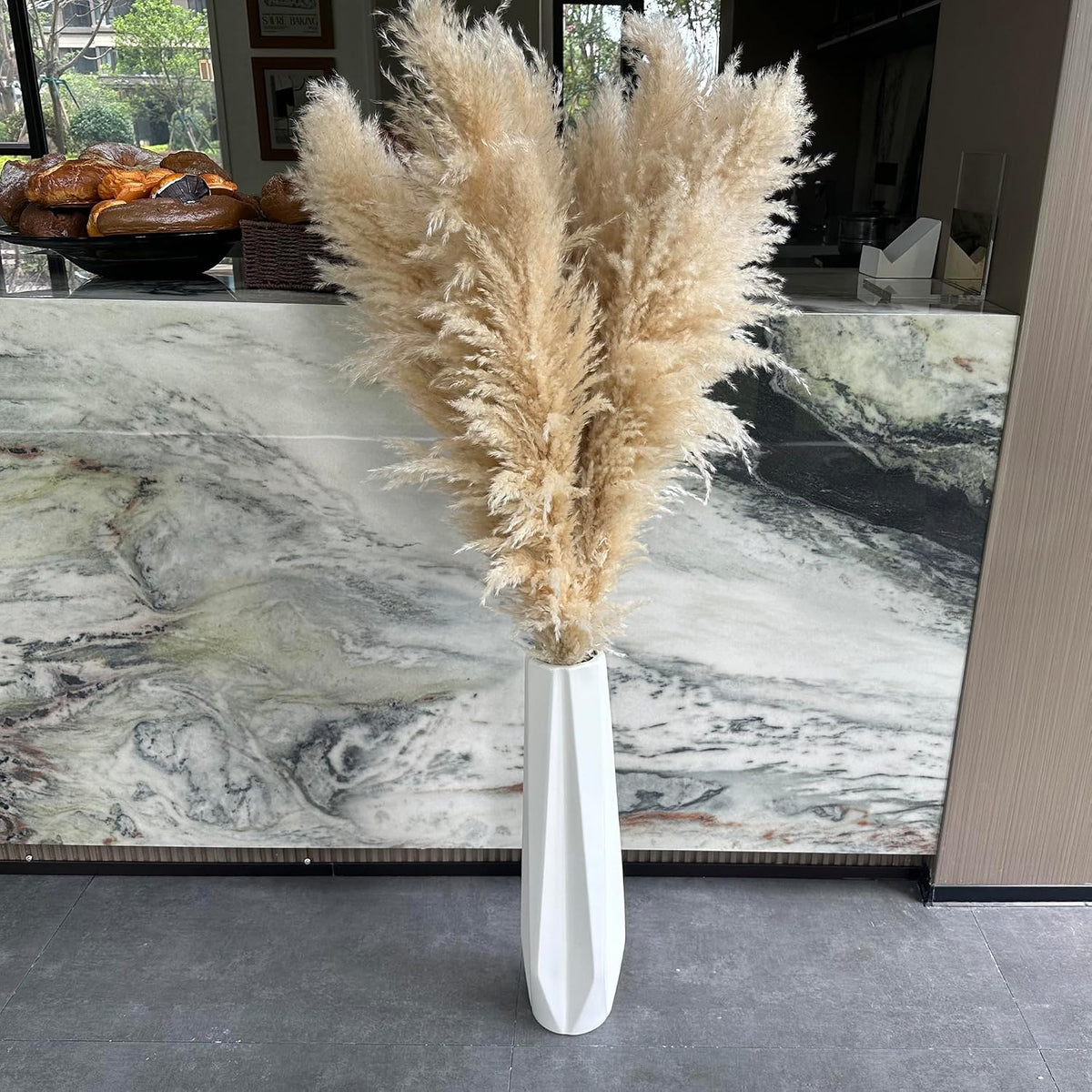 55" inch Scarcity Natural Pampas Grass Decor Tall, pompas Grass, Tall Pampas Grass for Wedding, Party, Farmhouse, Boho Home Decor