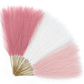 Alecono 30pcs Pampas Grass 17in, Pink Pampas Grass Decor for Home Decoration