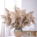 20 Stems 28" Large Brown Pampas Grass - Natural Fluffy Pompas Grass Bulk for Floor Vase - Boho Decor Home Wedding Event Decor, Gift