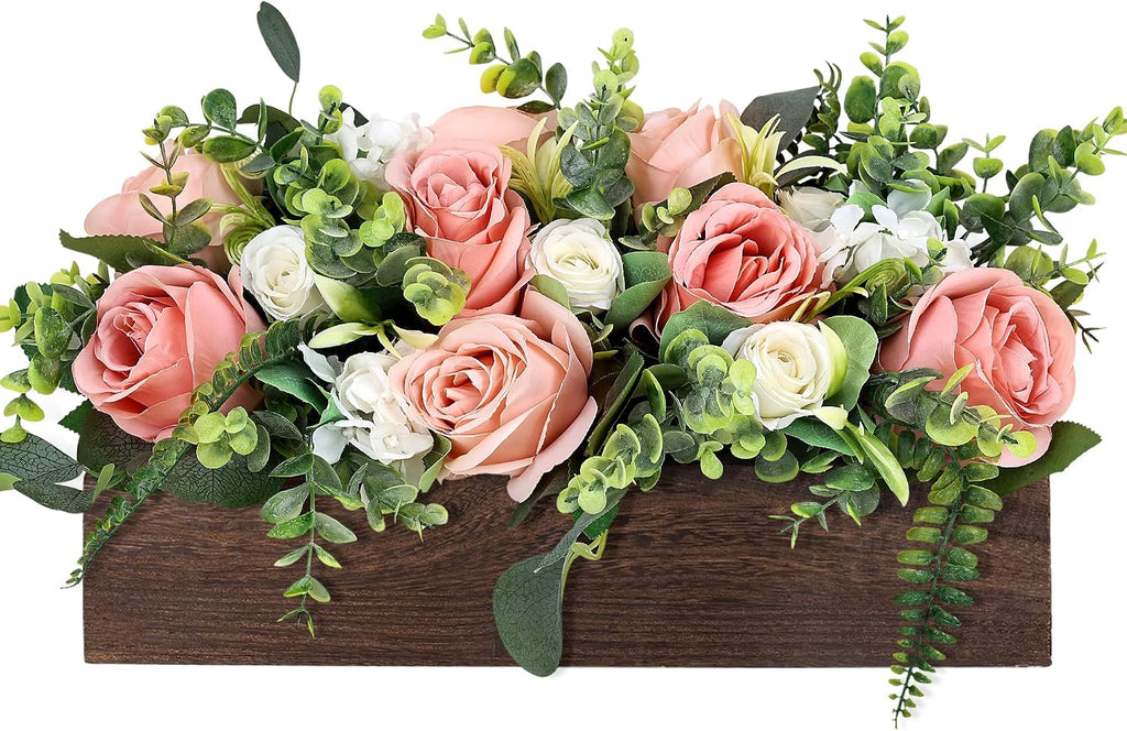 Pink Table Centerpieces for Dining Room - Dusty Rose