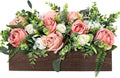 Pink Table Centerpieces for Dining Room - Dusty Rose