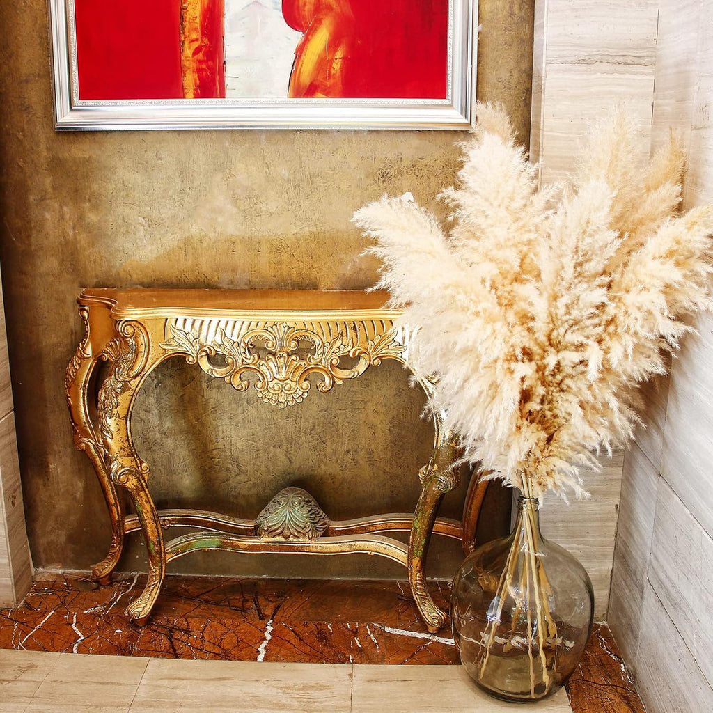 10 Stems 46" inch Dried Pampas Grass Decor Tall, Large Pompas Grass, Boho Neutral Home Decor Bouquet, Fluffy Pampass Grass for Floor Vase Wedding Floral Arrangements Wall Farmhouse Table Decor