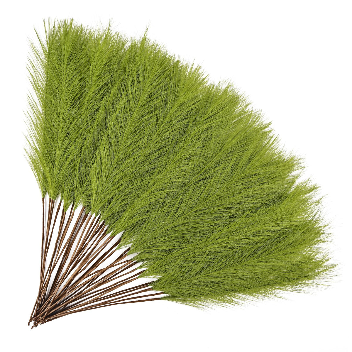 50pcs Black Pampas Grass 21.6 Inch Non-Shedding Faux Pampas for Gothic Home, Moody Boho, Halloween and Modern Wedding Decor