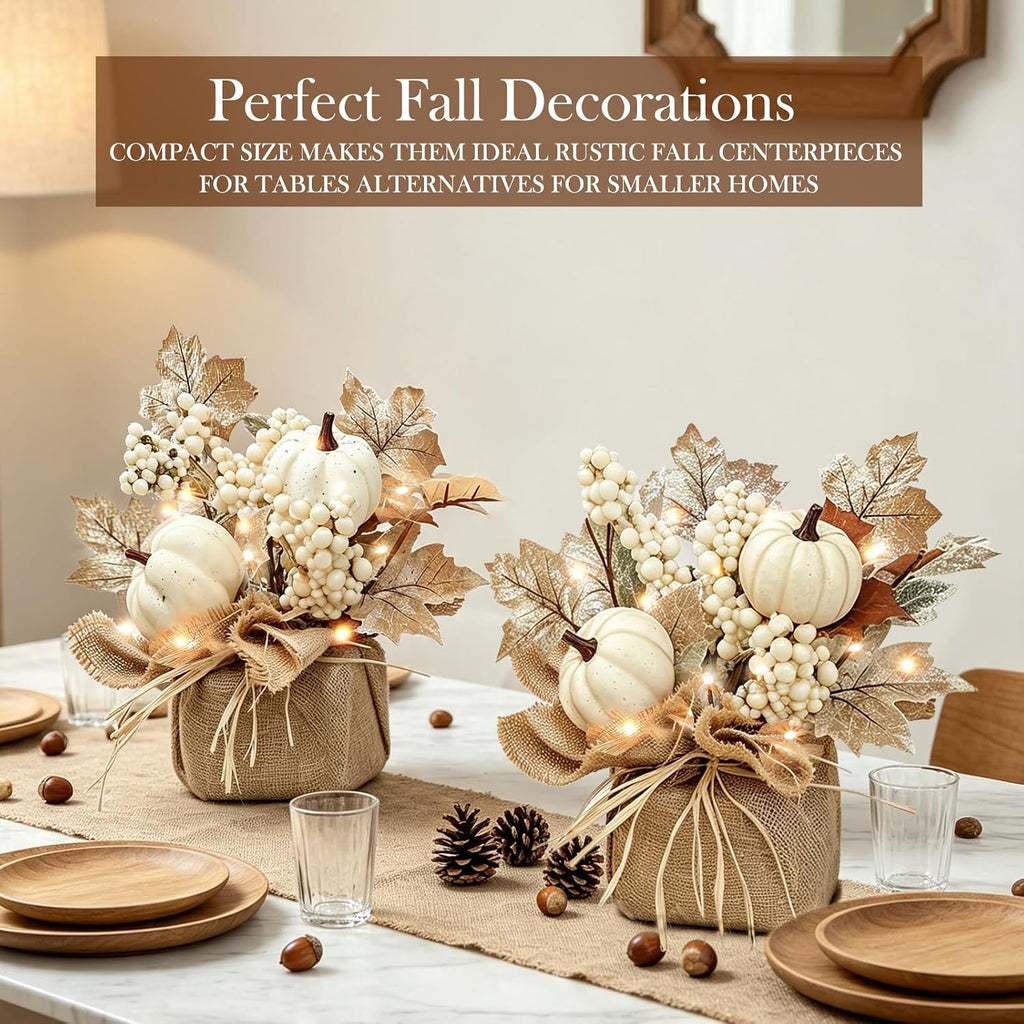 Timer - 2 Pack Fall Tabletop Maple Tree with 20LEDs