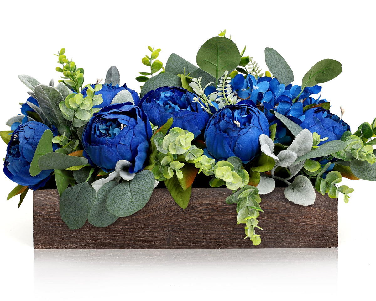 Pre-Made Table Centerpieces for Dining Table, 14'' - White