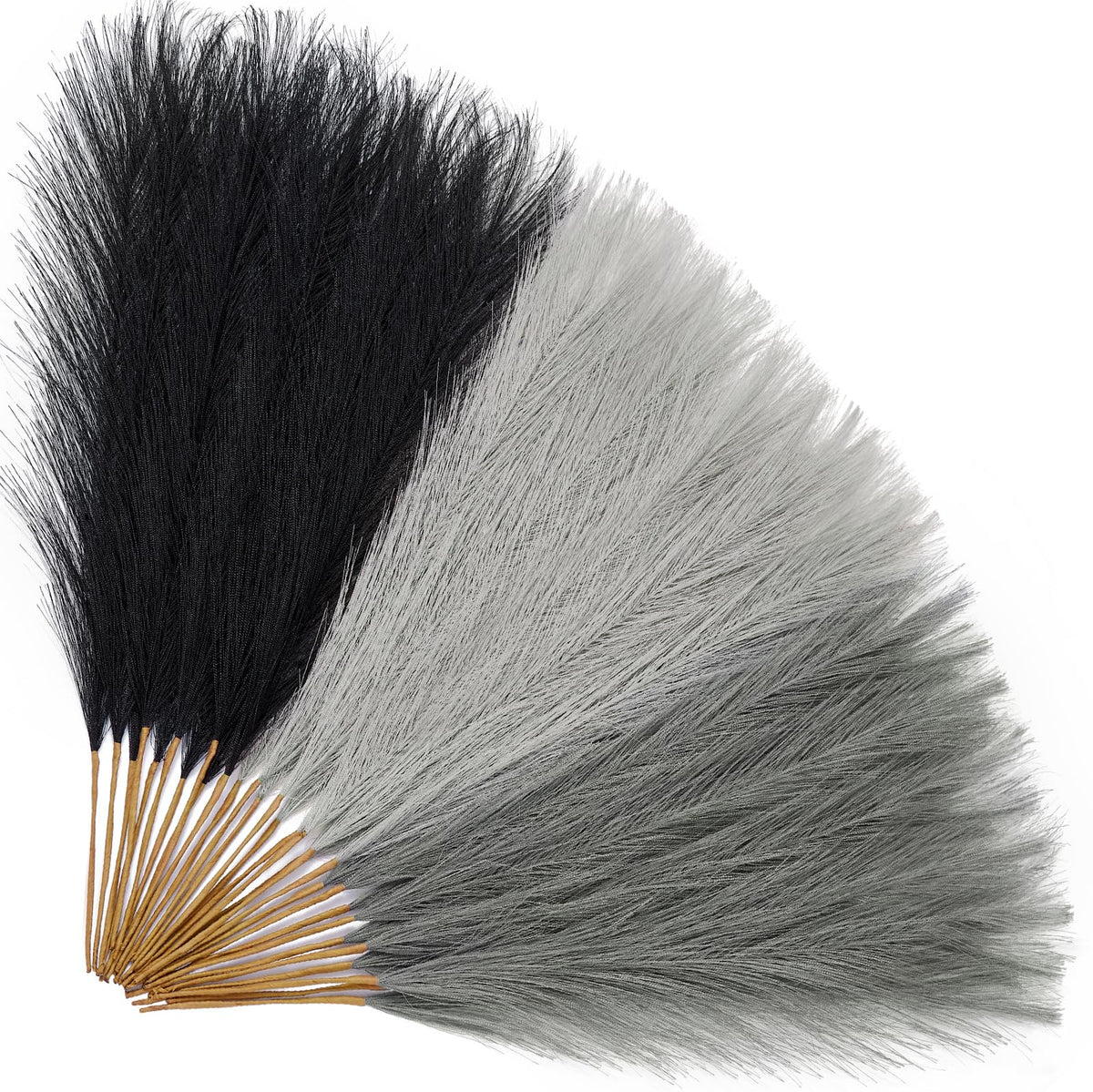 Alecono 30pcs Pampas Grass 17in, Pink Pampas Grass Decor for Home Decoration