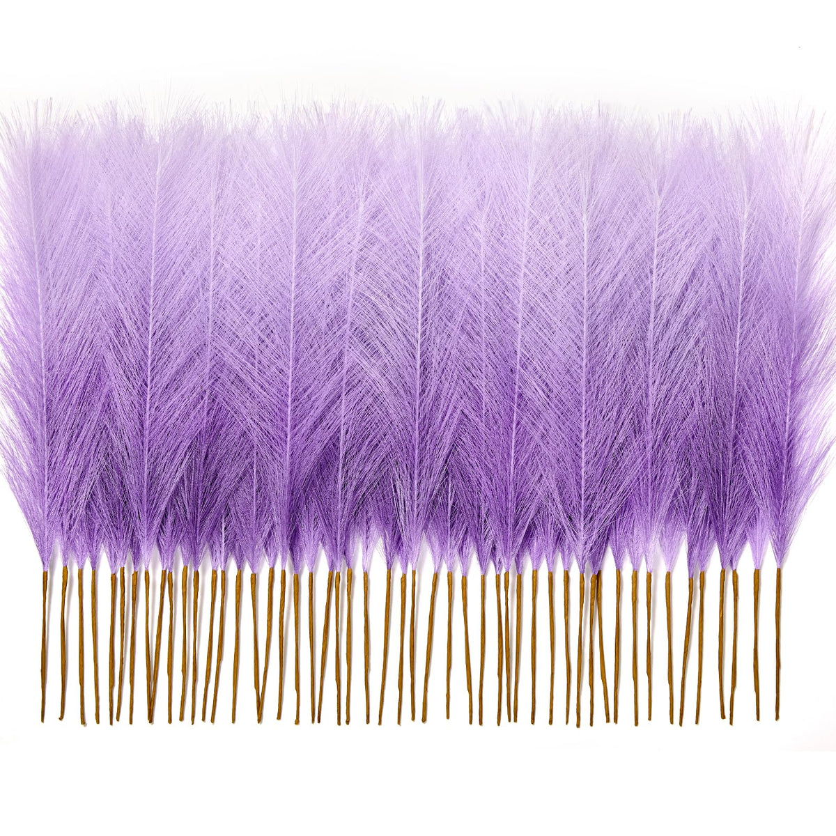 50PCS Blush Pink Pampas Grass, 17in Fluffy Boho Feathers Decor