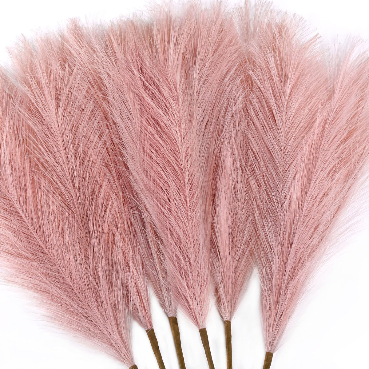 6 PCS Faux Pampas Grass Arrangement - 18"/45cm Artificial Fluffy Pompous Grass Stems for Boho Chic Home and Wedding Decor (Sage Green Gradient)