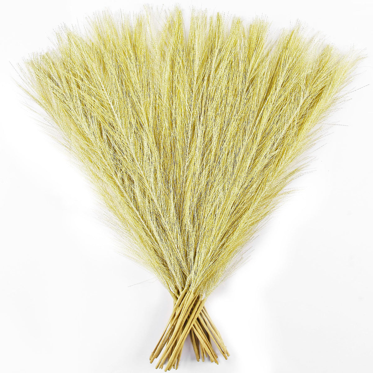 30PCS Dark Brown Faux Pampas Grass 17" for Vase Filler