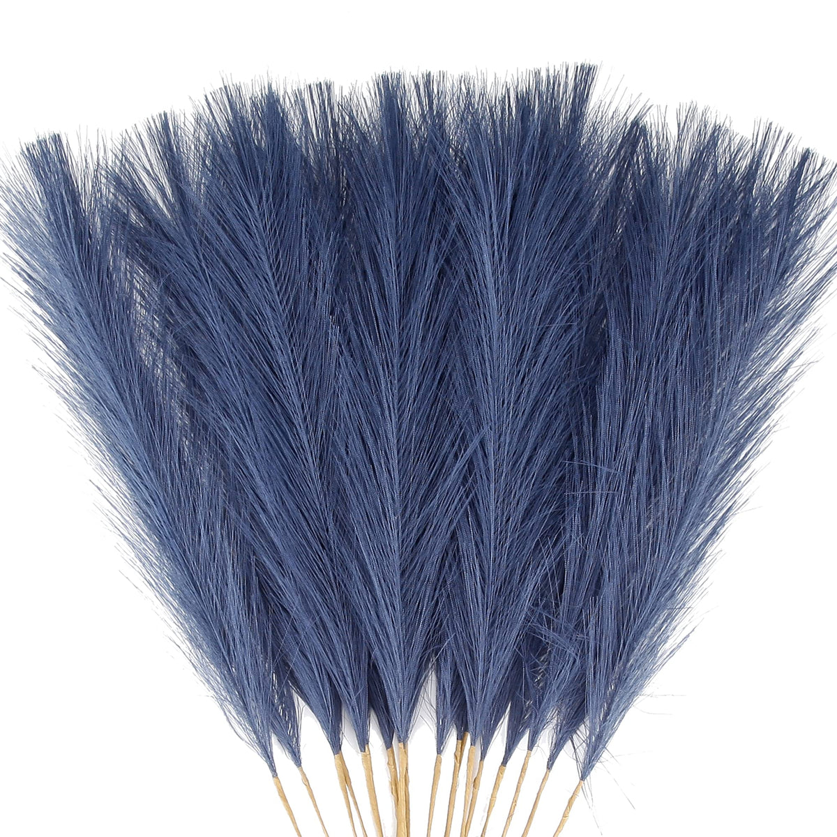 Navy Blue Faux Pampas 60PCS 21.7" for Boho Vase Filler Decor