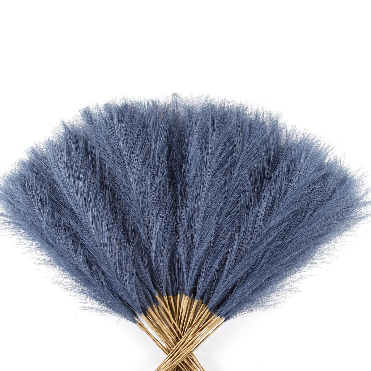 Navy Blue Faux Pampas 60PCS 21.7" for Boho Vase Filler Decor