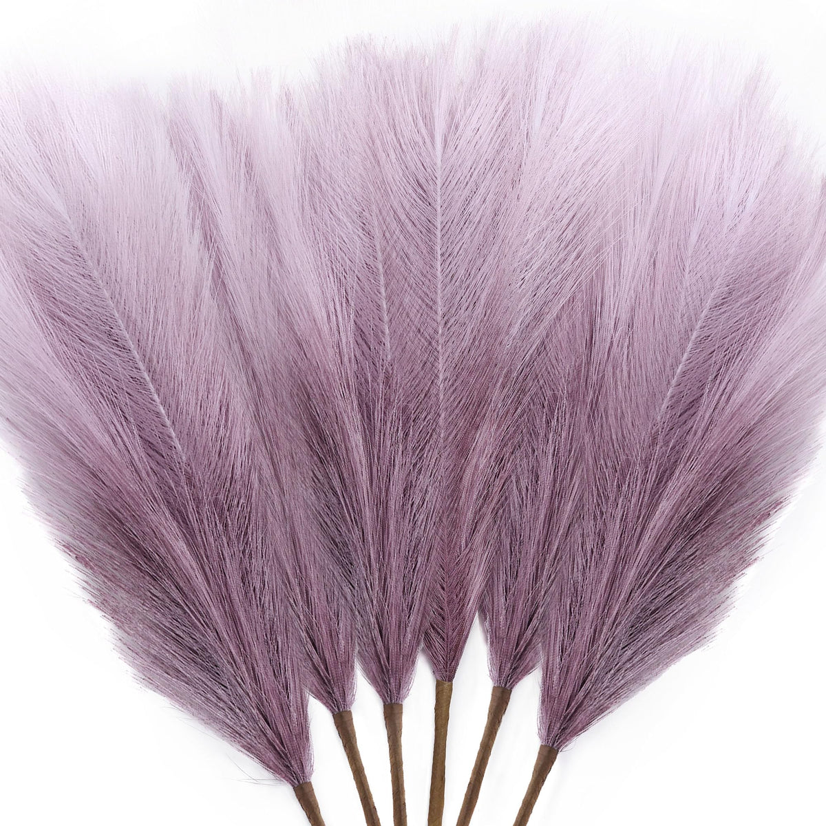 6 PCS Faux Pampas Grass Arrangement - 18"/45cm Artificial Fluffy Pompous Grass Stems for Boho Chic Home and Wedding Decor (Sage Green Gradient)