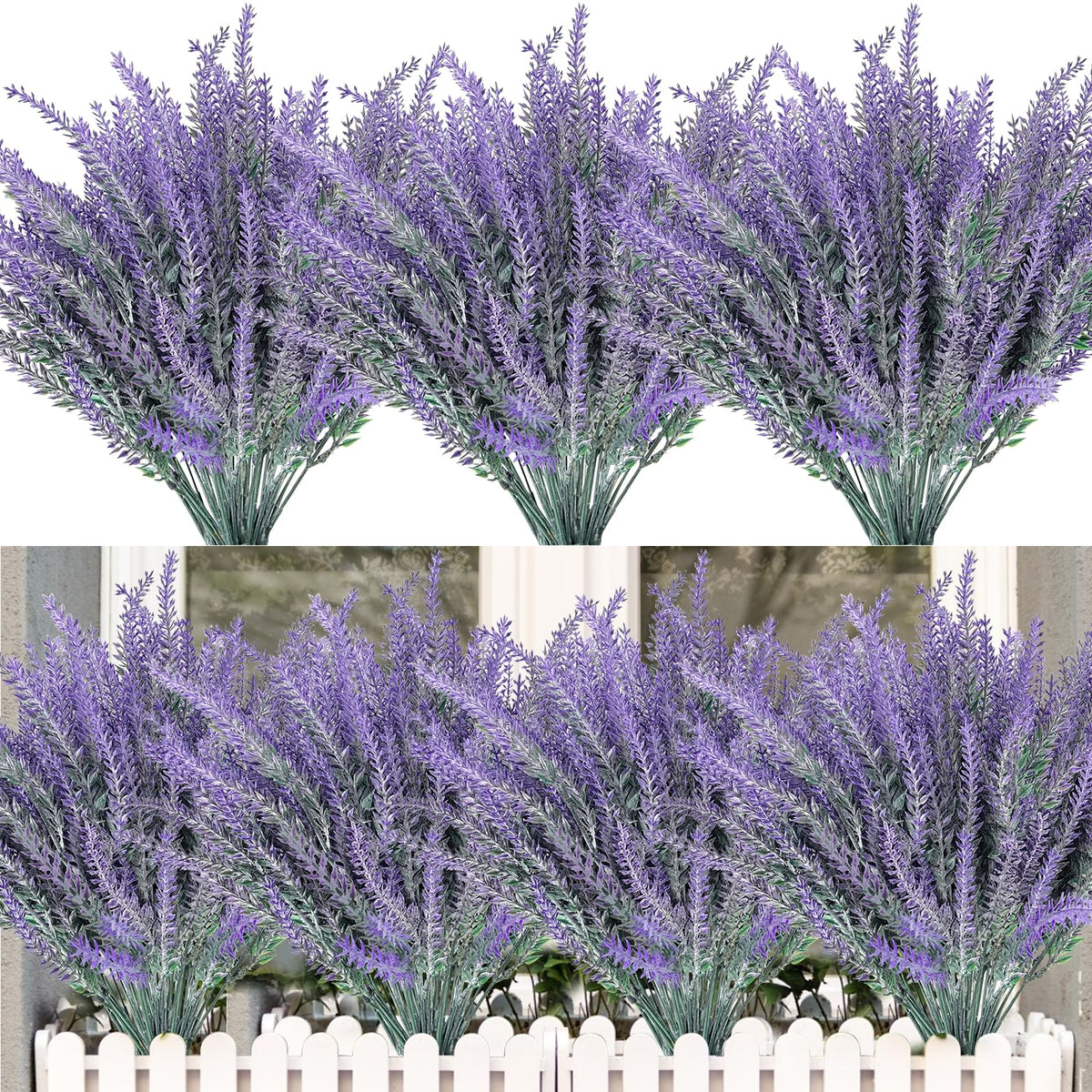 TURNMEON 10 Bundles Artificial Fall Flowers for Outdoors Fall Decorations